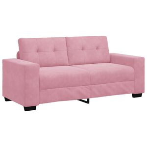 vidaXL Canap&eacute; deux places rose 180x77x82 cm velours