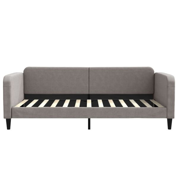 vidaXL Lit de repos taupe 100x200 cm tissu