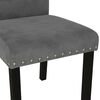 vidaXL Chaises &agrave; manger lot de 2 gris fonc&eacute; velours