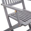 vidaXL Chaises pliables d'ext&eacute;rieur lot de 4 et coussins Bois d'acacia