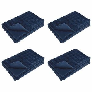 vidaXL Couverture antid&eacute;rapante en fausse de lapin Olite 4 pc 13.65 kg