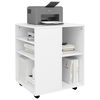 vidaXL Armoire &agrave; roulettes Blanc 60x53x72 cm Bois d&rsquo;ing&eacute;nierie