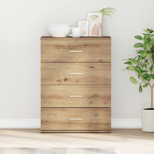 vidaXL Buffet Ch&ecirc;ne artisanal 60 x 39 x 80 cm Bois d'ing&eacute;nierie