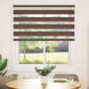 vidaXL Store z&egrave;bre marron 125x150cm largeur du tissu 120,9cm polyester