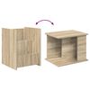 vidaXL &Eacute;tag&egrave;re &agrave; magazines avec &eacute;tag&egrave;re Ch&ecirc;ne Sonoma 35 x 35 x 45 cm