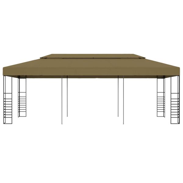 vidaXL Belvédère 6x3x2,7 m Taupe 180 g/m²