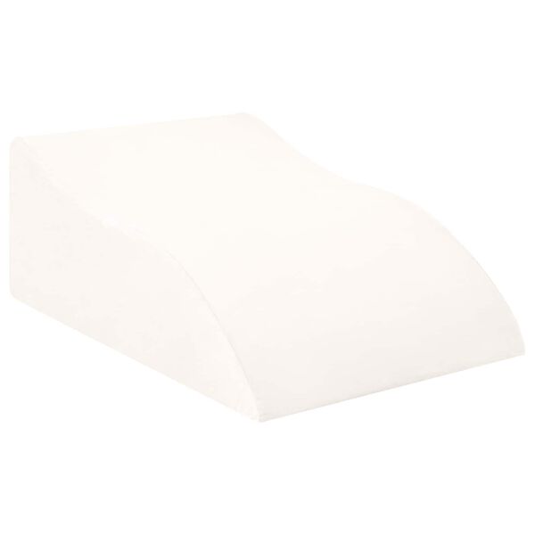 vidaXL Coussin pour jambes Blanc 68 x 41 x 24 cm