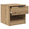 vidaXL Armoire de lit avec tiroir 2 pcs Ch&ecirc;ne artisanal 40 x 39 x 40cm
