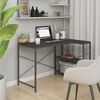 vidaXL Bureau d'ordinateur Noir 110x72x70 cm Bois d'ing&eacute;nierie