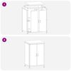 vidaXL Rangement de cuisine Anthracite 60 x 50 x 92 cm Acier