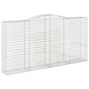 vidaXL Paniers &agrave; gabions arqu&eacute;s 10 pcs 400x50x200/220 cm Fer galvanis&eacute;