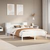 vidaXL Lit biblioth&egrave;que sans matelas blanc 160x200 cm bois pin massif