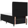 vidaXL Lit &agrave; ressorts avec matelas Noir 100 x 200 cm tissu