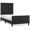 vidaXL Cadre de lit sans matelas noir 90x200 cm similicuir