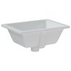 vidaXL &Eacute;vier salle de bain blanc 39x30x18,5 cm rectangulaire c&eacute;ramique