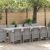 vidaXL Ensemble de salle à manger pour jardin 13 pcs Gris clair
