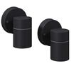 vidaXL Applique murale LED d'ext&eacute;rieur 2 pcs Acier