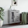 vidaXL Buffet gris b&eacute;ton 69,5x34x90 cm bois d'ing&eacute;nierie