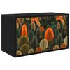 vidaXL Meuble TV mural ZAANDAM 69 x 33 x 40 cm Ch&ecirc;ne noir