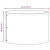 vidaXL Anneau de jardini&egrave;re 5 pcs Marron 30 x 30 x 20 cm Acier patin&eacute;