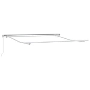 vidaXL Cadre d'auvent Blanc 350 x 250 cm Aluminium