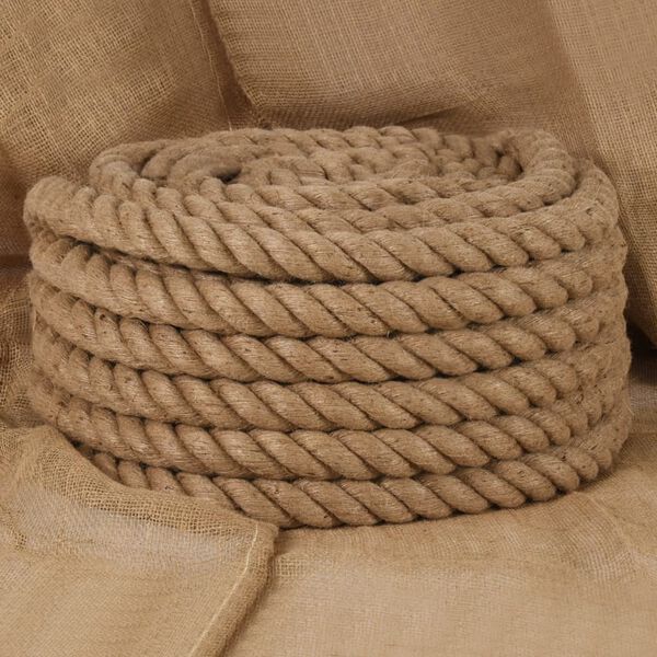 vidaXL Corde de jute 10 m de long 30 mm d'&eacute;paisseur