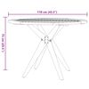 vidaXL Ensemble &agrave; manger de jardin 6 pcs Bois d'acacia solide