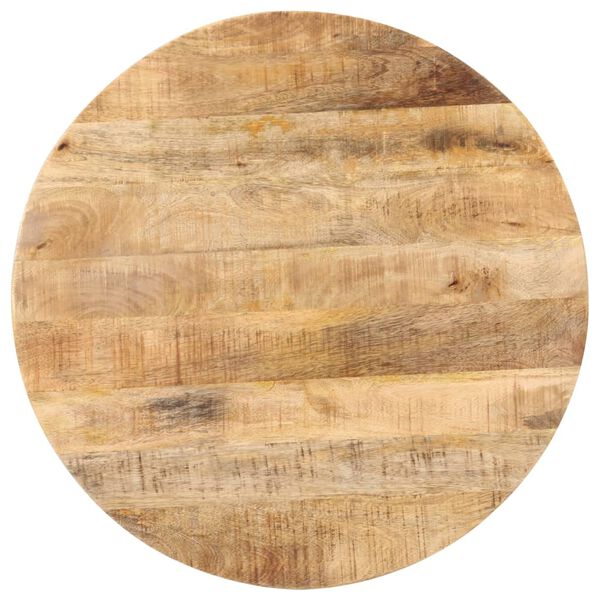 vidaXL Table de bistro Ronde &Oslash;70x75 cm Bois de manguier brut