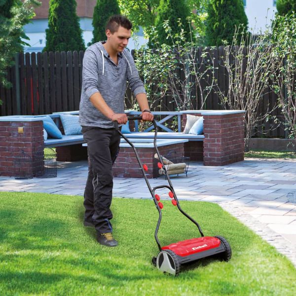 Einhell Tondeuse &agrave; gazon manuelle GE-HM 38 S Rouge