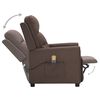 vidaXL Fauteuil de massage Taupe Tissu