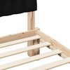 vidaXL Cadre de lit avec t&ecirc;te de lit rembourr&eacute;e Marron 90 x 190 cm