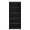 vidaXL Cabinet &agrave; chaussures avec &eacute;tag&egrave;re Ch&ecirc;ne noir 32 x 35 x 70 cm