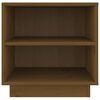 vidaXL Tables de chevet 2pcs Marron miel 40x34x40cm Bois de pin solide