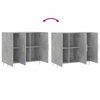 vidaXL Buffet gris b&eacute;ton 90x34x80 cm bois d'ing&eacute;nierie