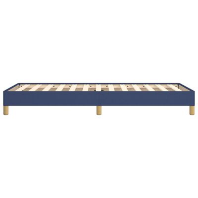 vidaXL Cadre de lit sans matelas bleu 90x190 cm tissu