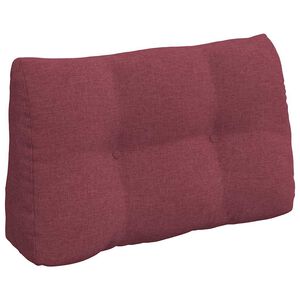 vidaXL Coussin de Dos Bordeaux 80 x 24 x 50 cm tissu
