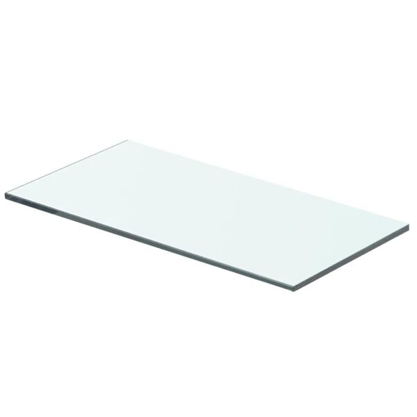 vidaXL Panneaux d'&eacute;tag&egrave;re 2 pcs Verre Transparent 40 x 15 cm