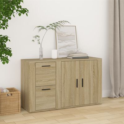 vidaXL Buffet Chêne sonoma 100x33x59,5 cm Bois d'ingénierie