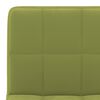 vidaXL Chaises pivotantes &agrave; manger lot de 2 vert clair velours
