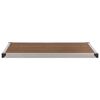 vidaXL Douche de jardin avec base marron 225 cm Acier inoxydable