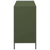 vidaXL Buffet vert olive 101,5x39x73,5 cm acier lamin&eacute; &agrave; froid