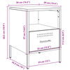 vidaXL Tables de chevet 2 pcs rose 36x39x50,5 cm acier