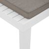 vidaXL Salon de jardin 4 pcs avec coussins Plastique Blanc