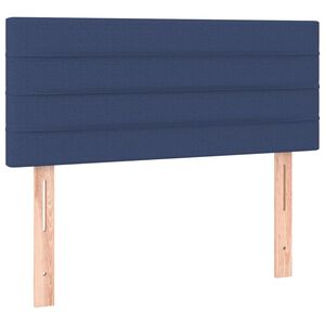 vidaXL T&ecirc;te de lit Bleu 100x5x78/88 cm Tissu