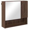 vidaXL Ensemble de mobilier de salle de bain 2 pcs Ch&ecirc;ne brun
