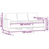 vidaXL Canap&eacute; &agrave; 3 places Cappuccino 180 cm Similicuir