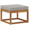 vidaXL Pouf d'Ext&eacute;rieur Bois d'Acacia Massif Naturel