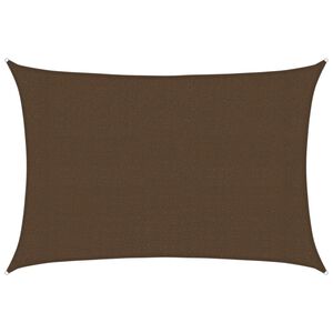 vidaXL Voile d'ombrage 160 g/m&sup2; Marron 3x4,5 m PEHD