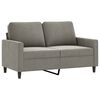 vidaXL Ensemble de canap&eacute;s 3 pcs avec coussins Gris clair Velours