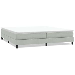 vidaXL Sommier &agrave; lattes de lit sans matelas gris clair 200x220 cm